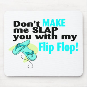 Mousepad Não me faça golpeá-lo com meu falhanço de sacu