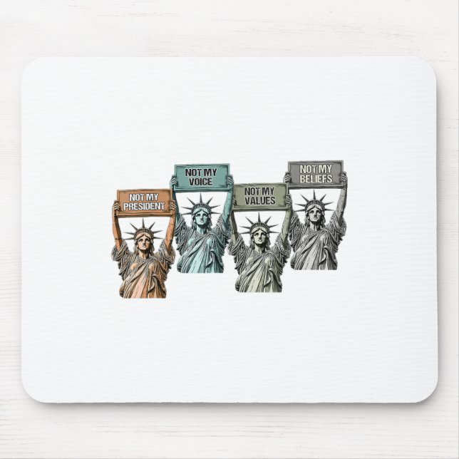 Mousepad Não Minha Presidente Não Minha Voz Não Meus Valore (Frente)