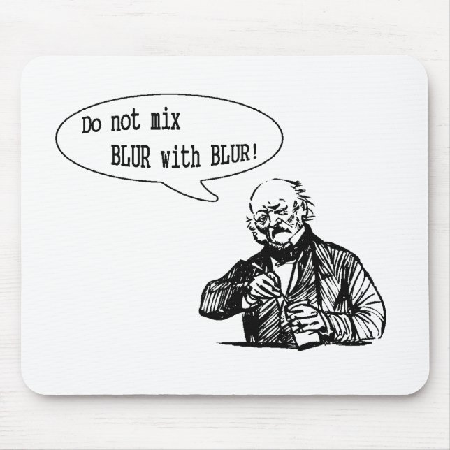 Mousepad Não misture o BORRÃO com o BORRÃO (Frente)