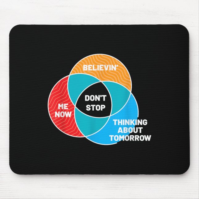 Mousepad Não Parar Diagrama Venn Clique Rock (Frente)