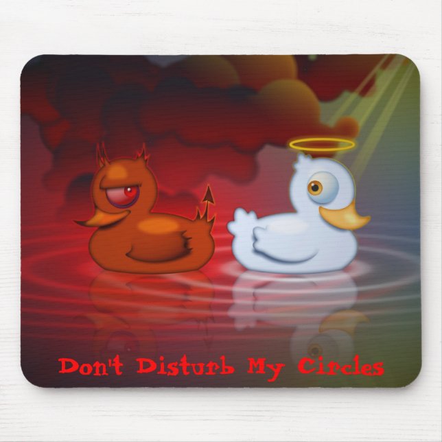 Mousepad Não perturbe meus círculos (Frente)