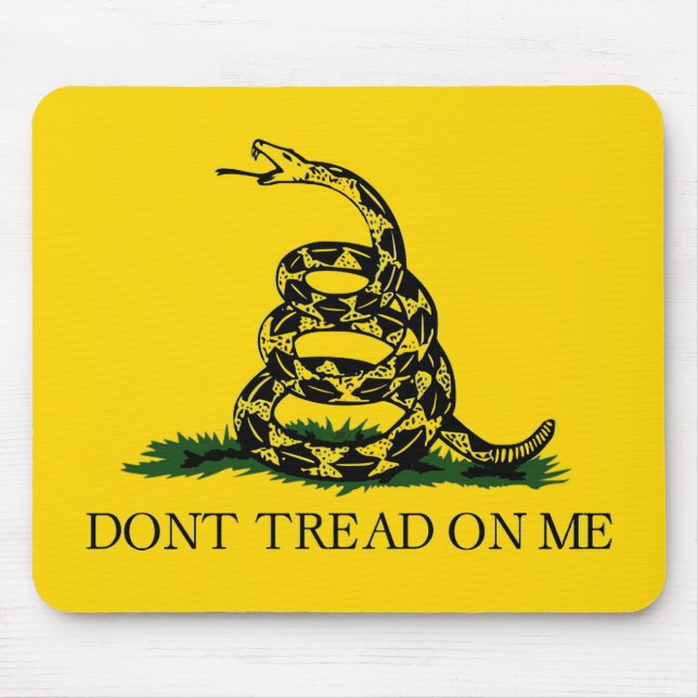 Mousepad Não pisar em mim - Sinalizador Gadsden (Frente)