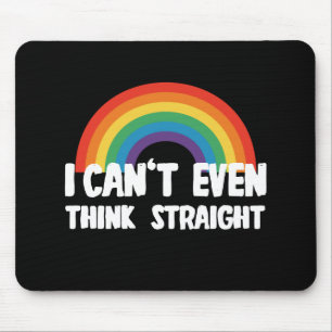 Mousepad Não Posso Nem Pensar Reto Camisa Divertida Orgulho