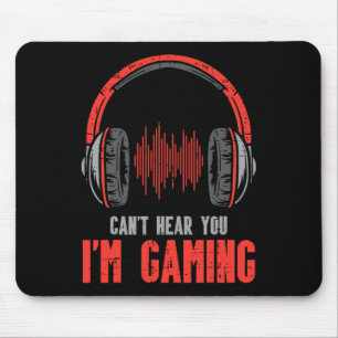 Mousepad Não Posso Ouvir Você Estou Jogando Camiseta Divert