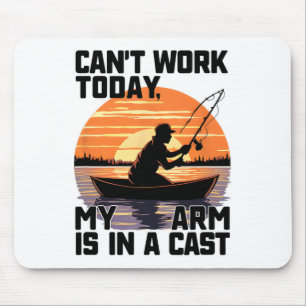 Mousepad Não Posso Trabalhar Hoje Meu Braço Está Em Gesso D