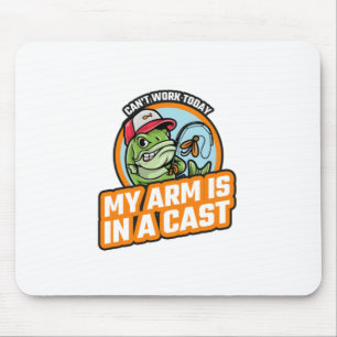 Mousepad Não Posso Trabalhar Hoje Meu Braço Está Engessado