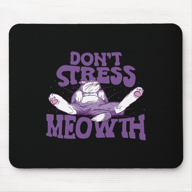Mousepad Não ressalte Meowth Nacional Stress Awarness Mont (Frente)