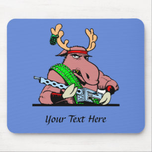 Mousepad Não se meta com o alce da máquina