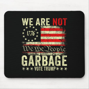 Mousepad Não Somos Lixo Vote Trump 2025 Bandeira Americana