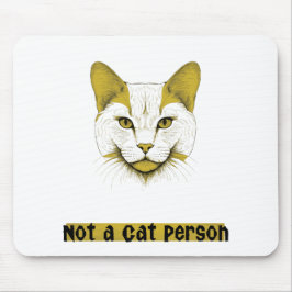 Mousepad Não sou uma pessoa de gato - Design de gato - Mous