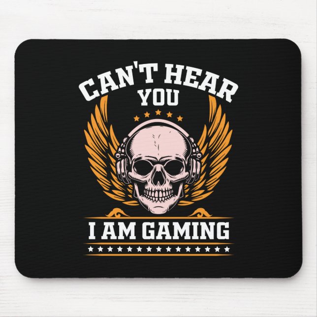 Mousepad Não te consigo ouvir que estou a jogar (Frente)