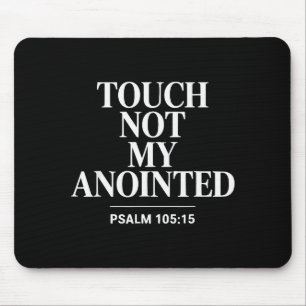 Mousepad Não Toques Meu Ungido Versículo Bíblico Religioso