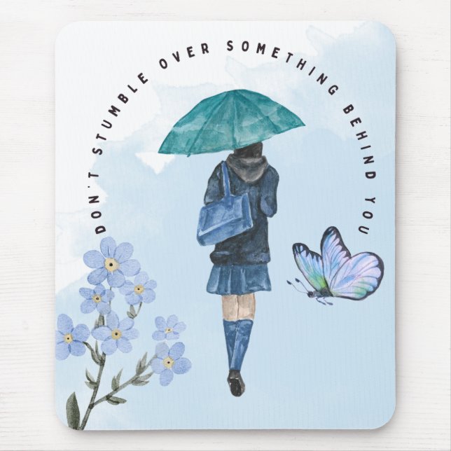 Mousepad Não tropece em algo atrás de você (Frente)