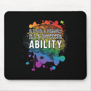 Mousepad Não Uma Deficiência Um Autismo Diferente De Habili
