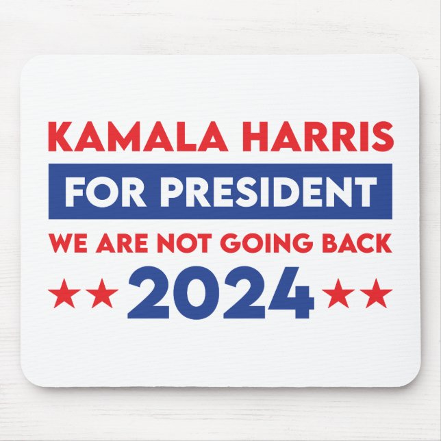 Mousepad Não Vamos Voltar Para Kamala Harris Para O Preside (Frente)