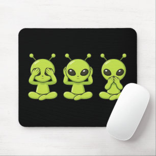 Mousepad Não Veja, Não Ouça, Não Fale Mal