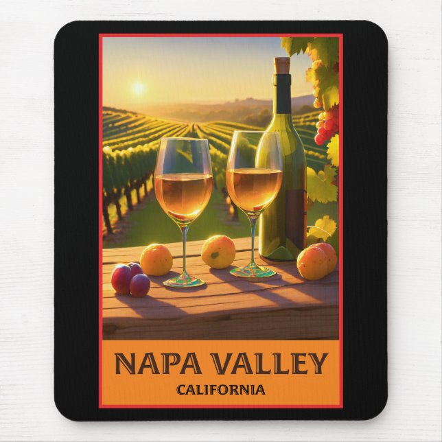 Mousepad Napa Valley California (Frente)