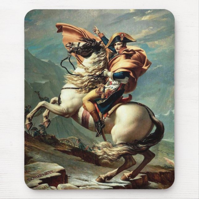 Mousepad Napoleão atravessando os Alpes (Frente)