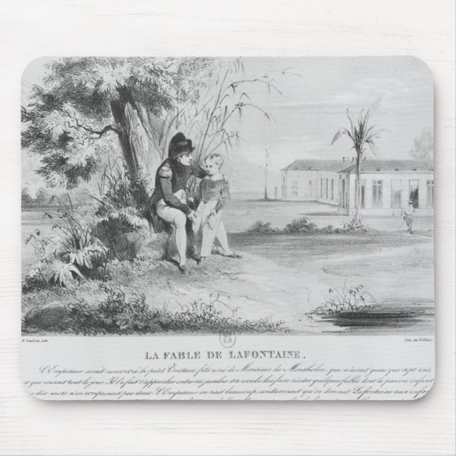 Mousepad Napoleon mim na ilha de St Helena (Frente)
