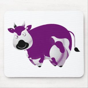 Mousepad Nariz roxo gordo do preto da vaca