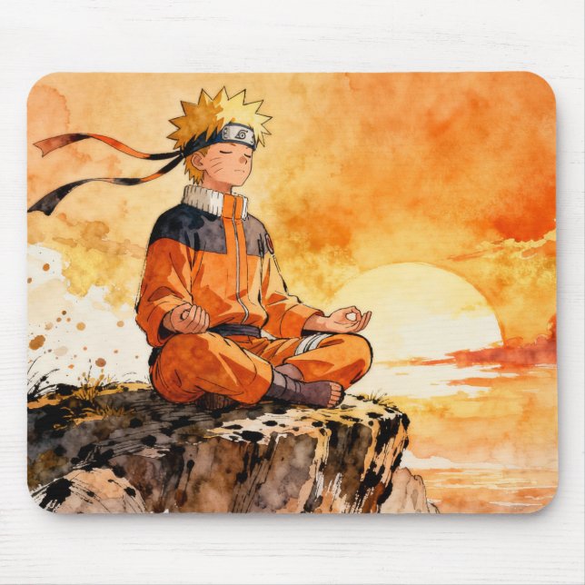 Mousepad Naruto Watercolor Anime Art (Frente)