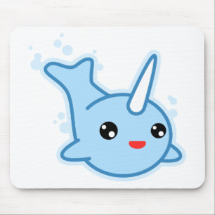Mousepad Narwhal Kawaii