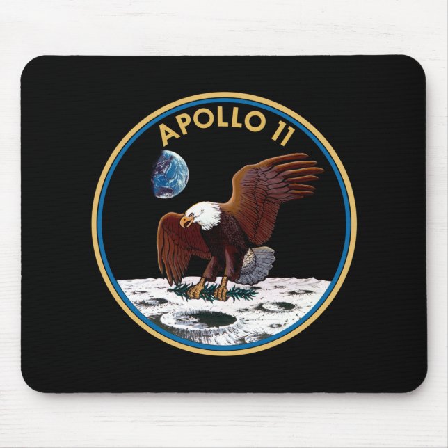 Mousepad NASA Apollo 11 Landing Landing Lunar Patch Insigni (Frente)