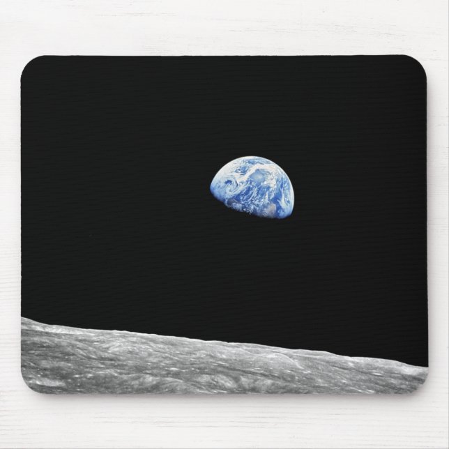 Mousepad NASA Apollo 8 Earth Moon Orbit Lunar Foto (Frente)