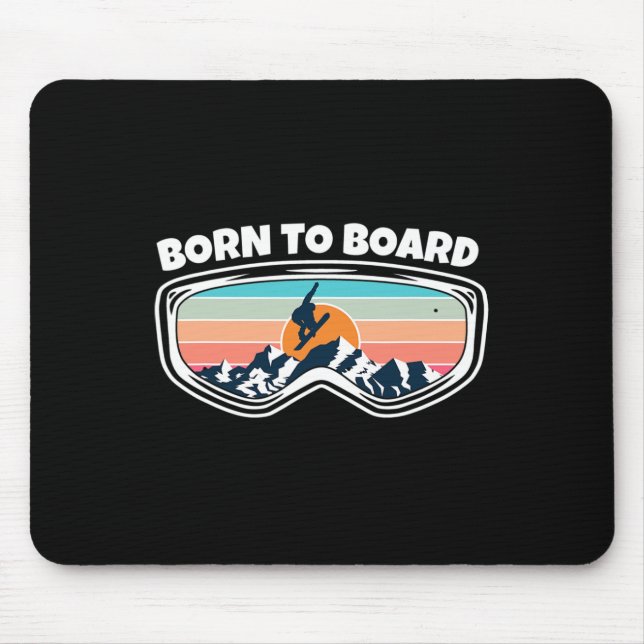 Mousepad Nascer a Conselho - Óculos De Neve Como Neve Engra (Frente)