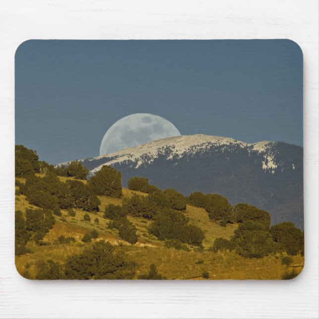 Mousepad Nascer da lua sobre as montanhas Sangre de Cristo, (Frente)