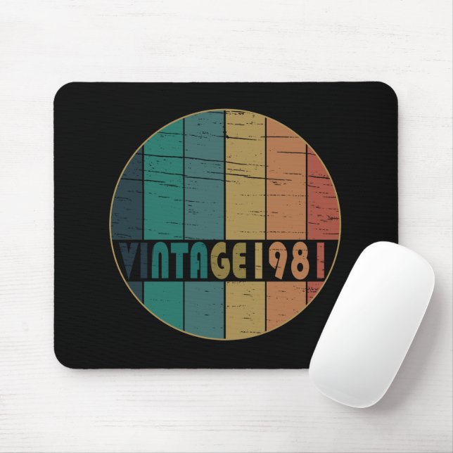Mousepad Nascer de aniversário de 1981 (Com mouse)