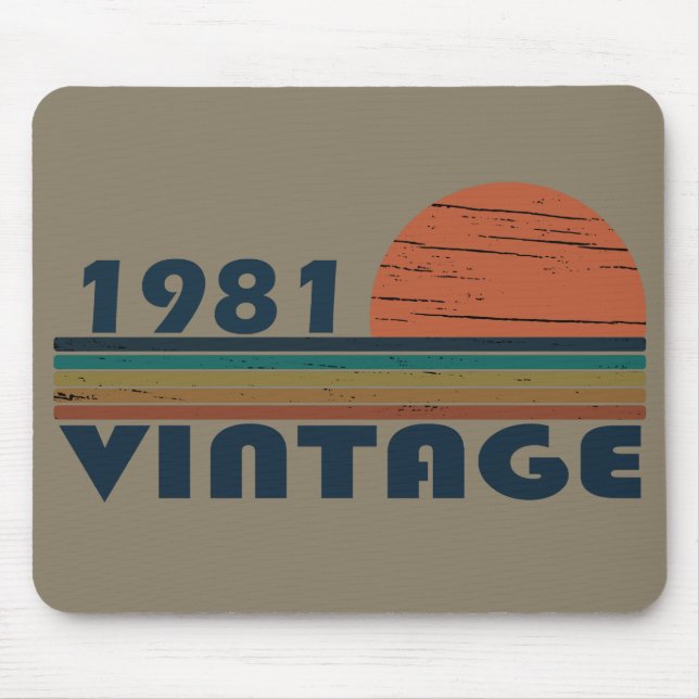 Mousepad Nascer de aniversário de 1981 (Frente)