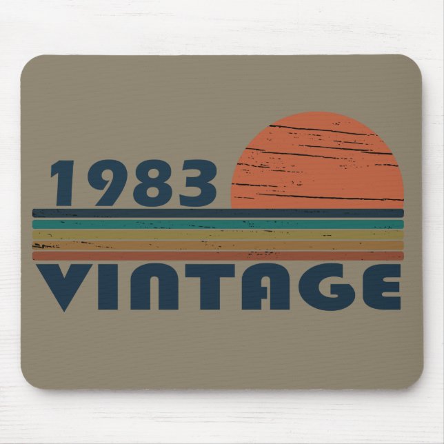 Mousepad Nascer de aniversário de 1983 (Frente)