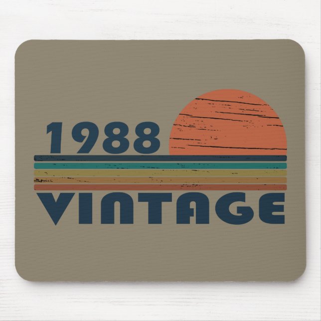 Mousepad nascer de aniversário de 1988 (Frente)