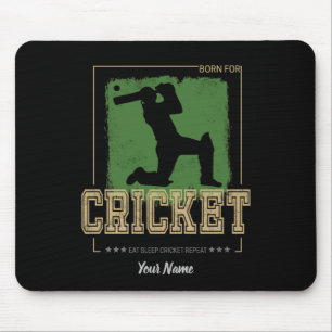 Mousepad Nascer de Cricket Batsman para Jogador de Jogo e T