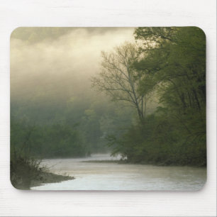 Mousepad Nascer do sol através da névoa visto de Red Bluff,