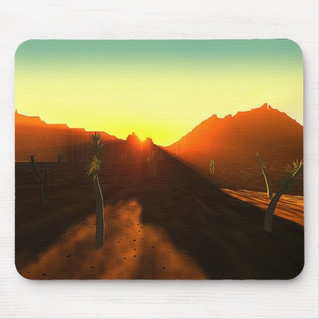 Mousepad Nascer do sol do deserto (Frente)
