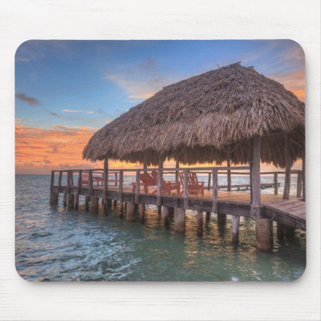 Mousepad Nascer do sol do Dockside (Frente)