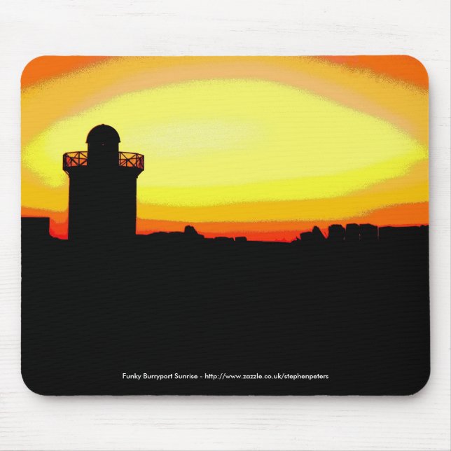 Mousepad Nascer do sol Funky de Burryport (Frente)