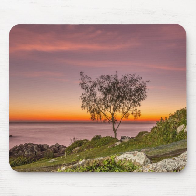 Mousepad Nascer do sol na praia Armação (Frente)