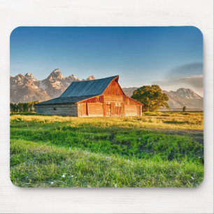 Mousepad Nascer do sol no celeiro de Moulton