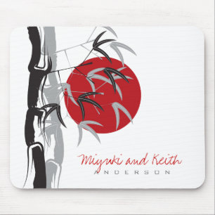 Mousepad Nascer do Sol Oriental Jardim Zen de Bambu Casamen