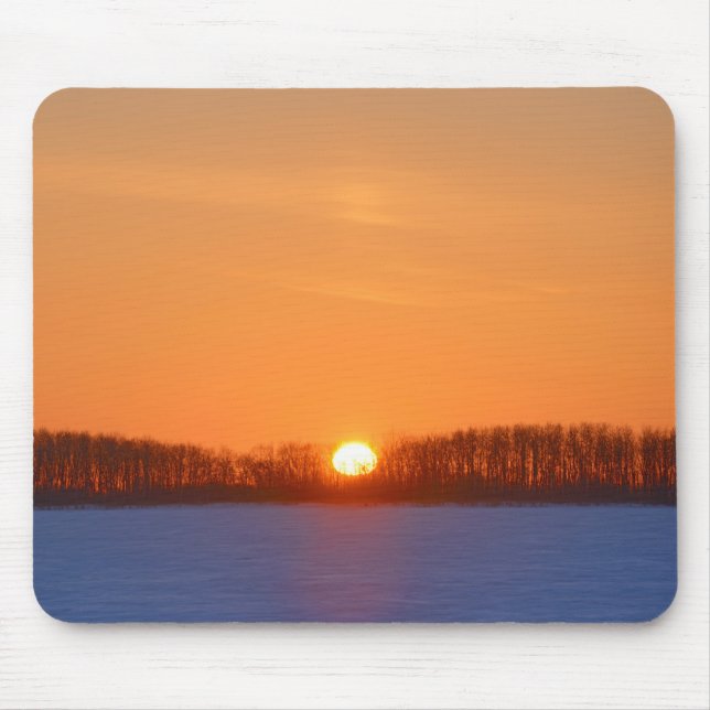 Mousepad Nascer do sol sobre a pradaria | Manitoba, Canadá (Frente)