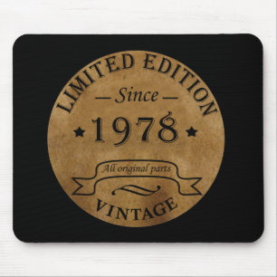 Mousepad Nascer em 1978 Vintage Classic
