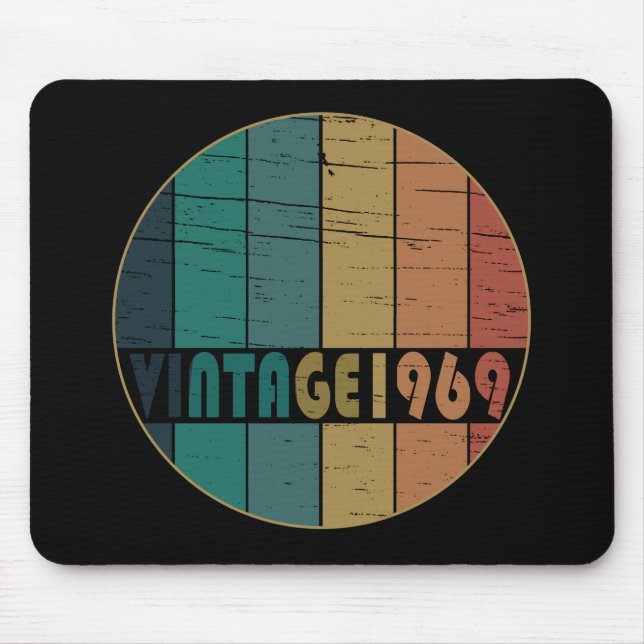 Mousepad Nascer em presente de aniversário de 1969 (Frente)