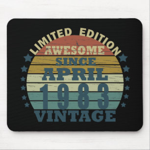 Mousepad Nascer em presente de aniversário de 1983