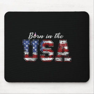 Mousepad Nascer Nos Eua Camisa Bandeira Dos Eua 4 De Julho