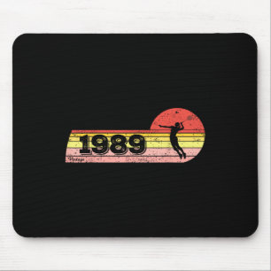 Mousepad Nascer para jogadores de Badminton 1989 Birthday V