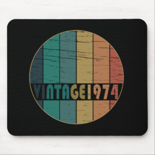 Mousepad nascido em 1974 vintage 49º aniversário