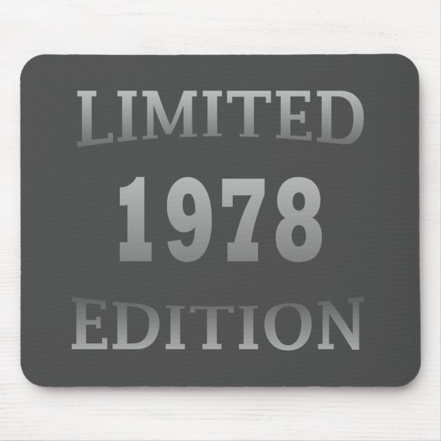 Mousepad Nascido em 1978 presente de aniversário moderno e  (Frente)